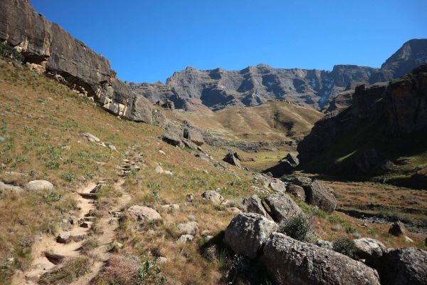Pillar Cave - top left of path